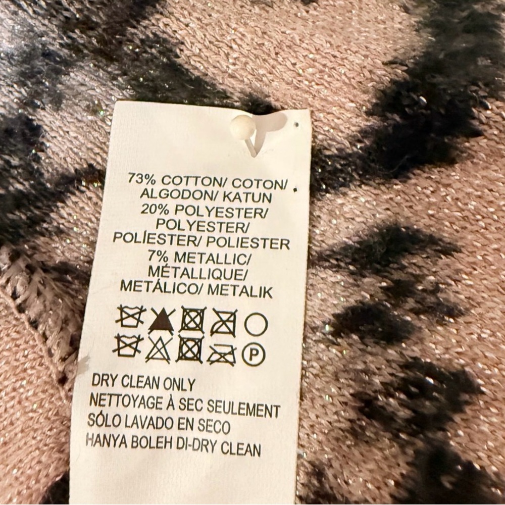 Lucky Brand Tribal Waterfall Cardigan | Grannycore Boho Knit | Neutral Layer - Picture 10 of 10